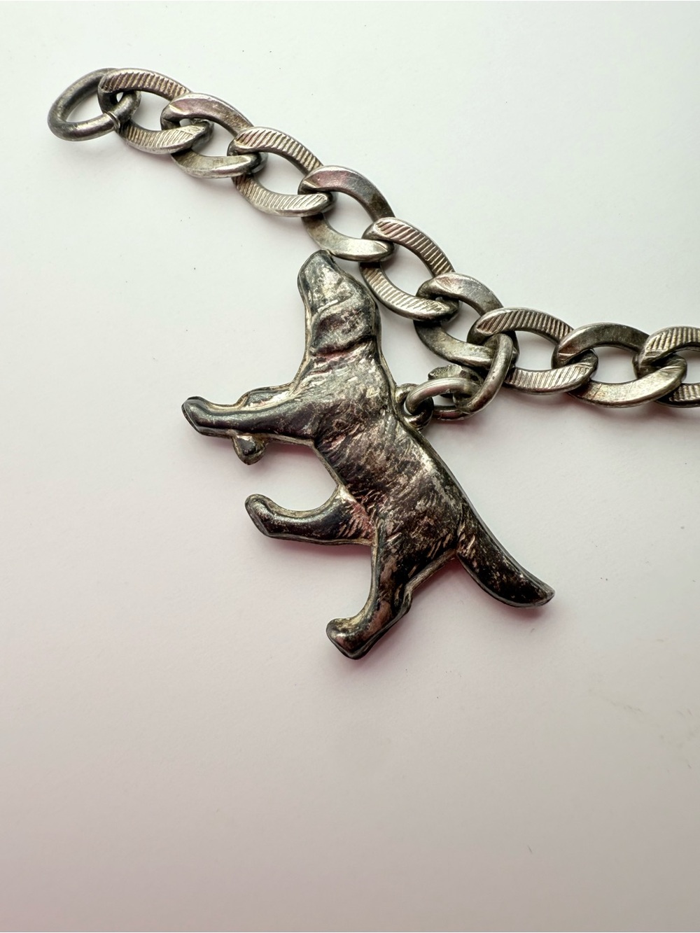 Sterling Silver Western Charm Bracelet with Hat, Plane & Gun Charms 7” - Picture 4 of 13